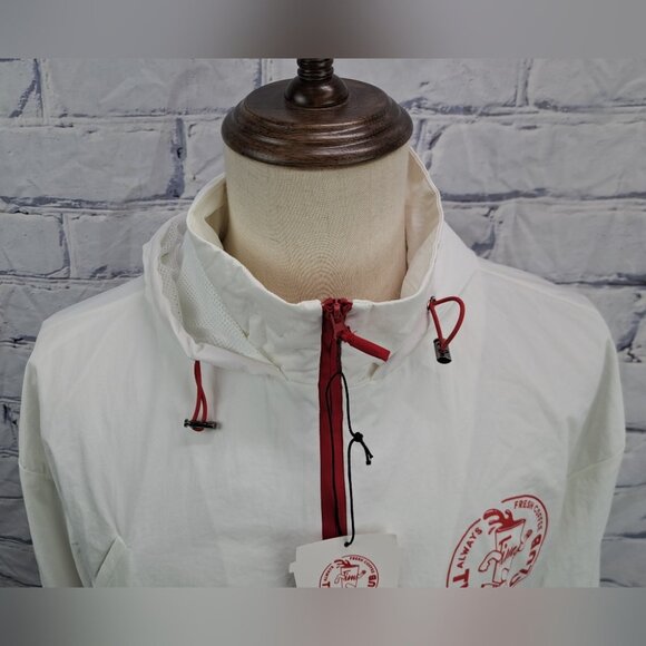 NWT Tim Hortons Run Club Windbreaker Jacket Hoodie Nylon Ripstop Men's Large - Picture 9 of 16